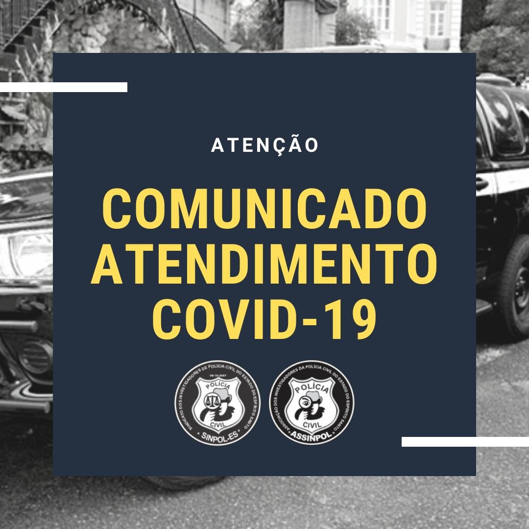COMUNICADO ATENDIMENTO COVID-19