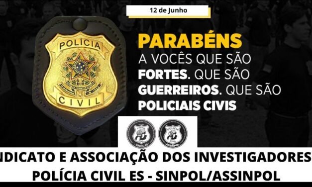 PARABÉNS AOS POLICIAIS CIVIS!