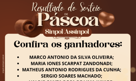 RESULTADO DO SORTEIO DE PÁSCOA!