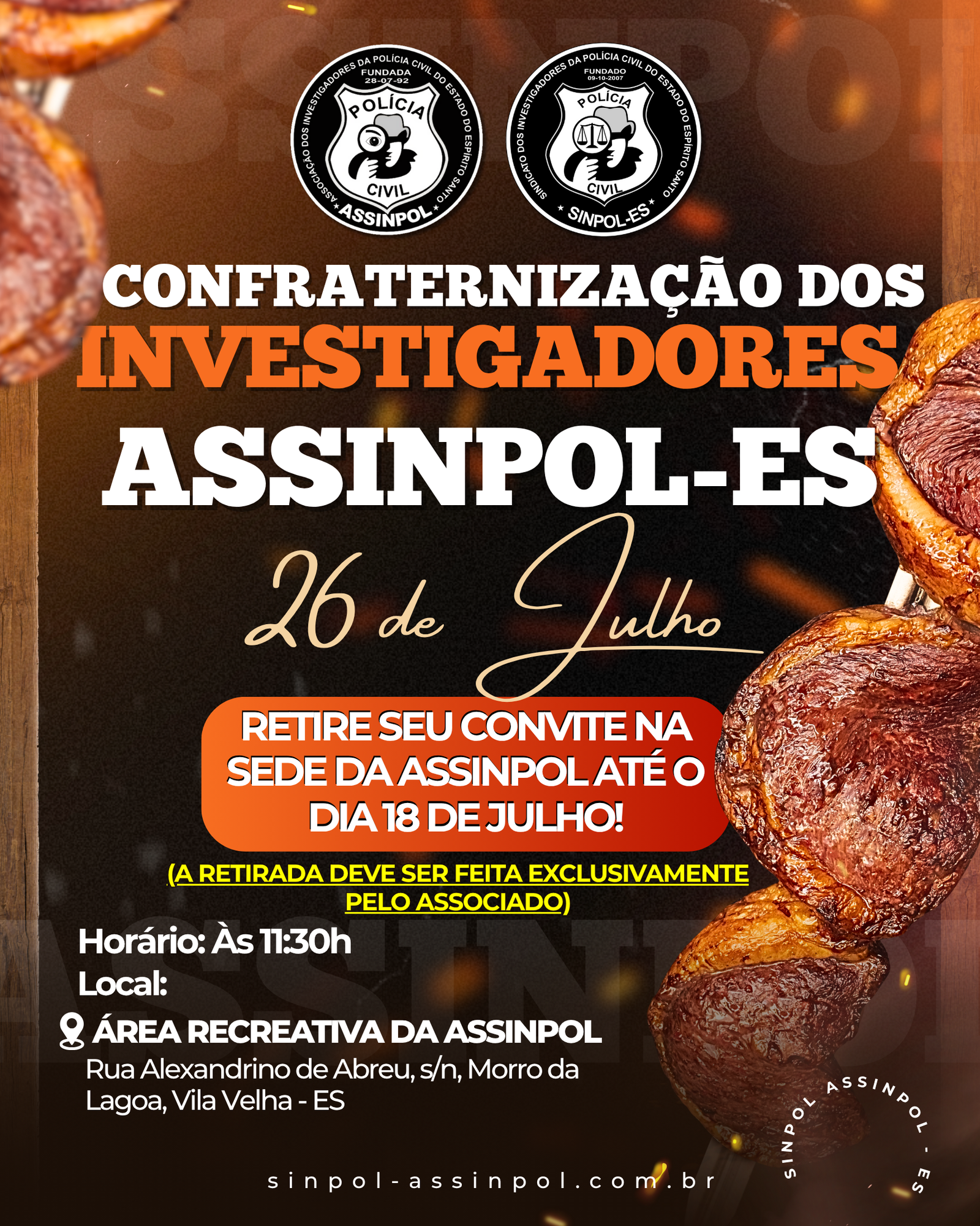 CONFRATERNIZAÇÃO DOS INVESTIGADORES ASSINPOL-ES