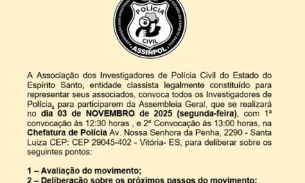 EDITAL ASSEMBLEIA ASSINPOL – ES